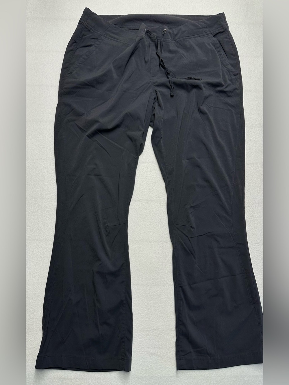 Columbia Anytime Outdoor Bootcut Pants Womens 16 Black Omni Shield UPF 50